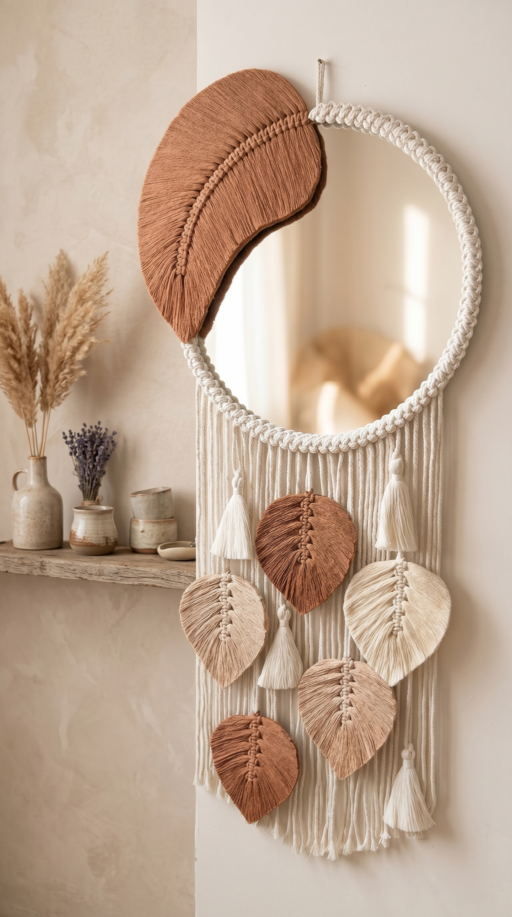 Boho Dream Macrame Wall Mirror