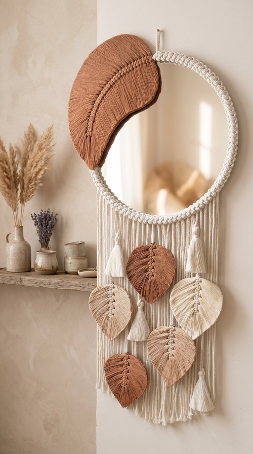 Boho Dream Macrame Wall Mirror