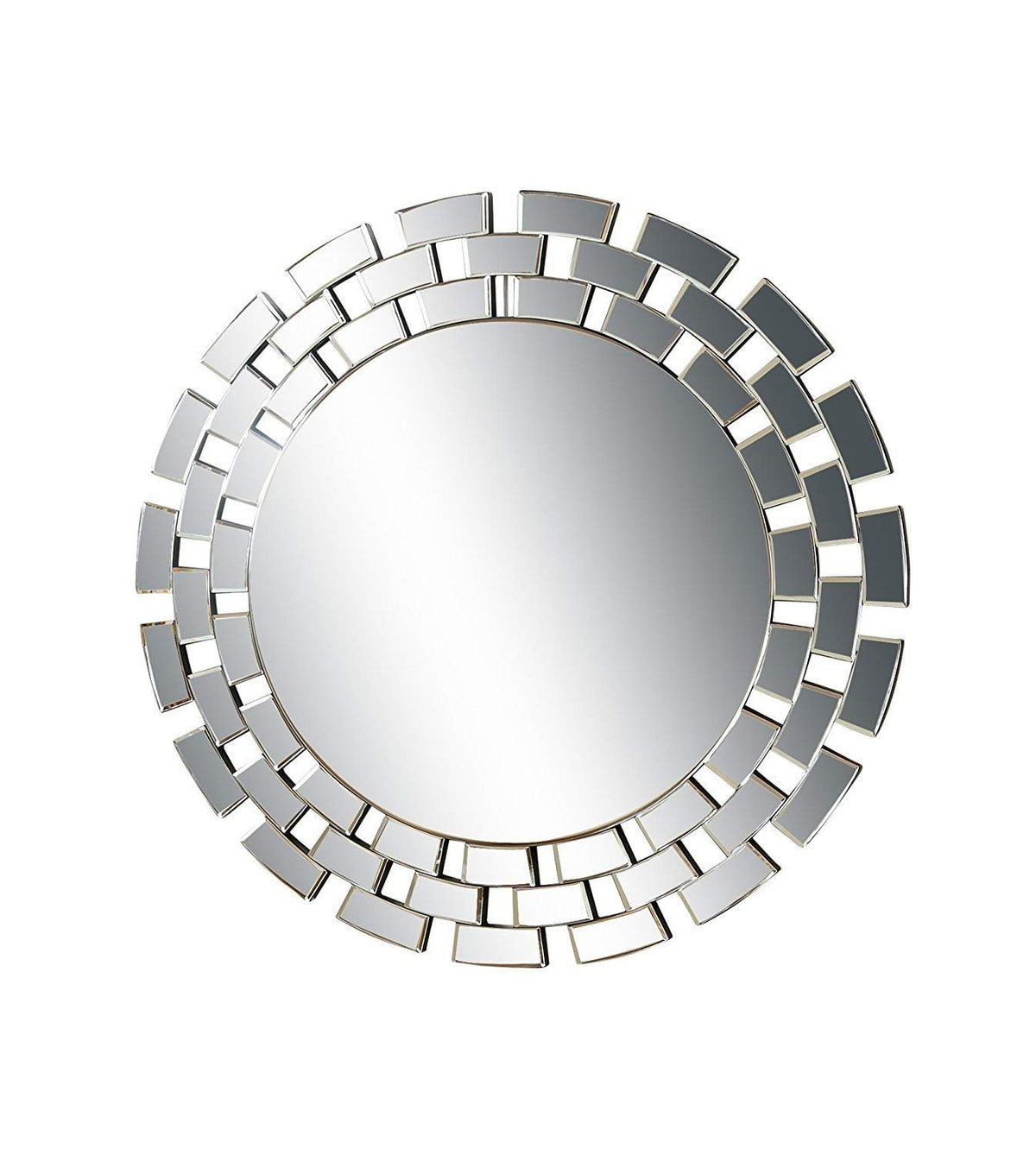 Bricks Round Wall Mirror 24x24in