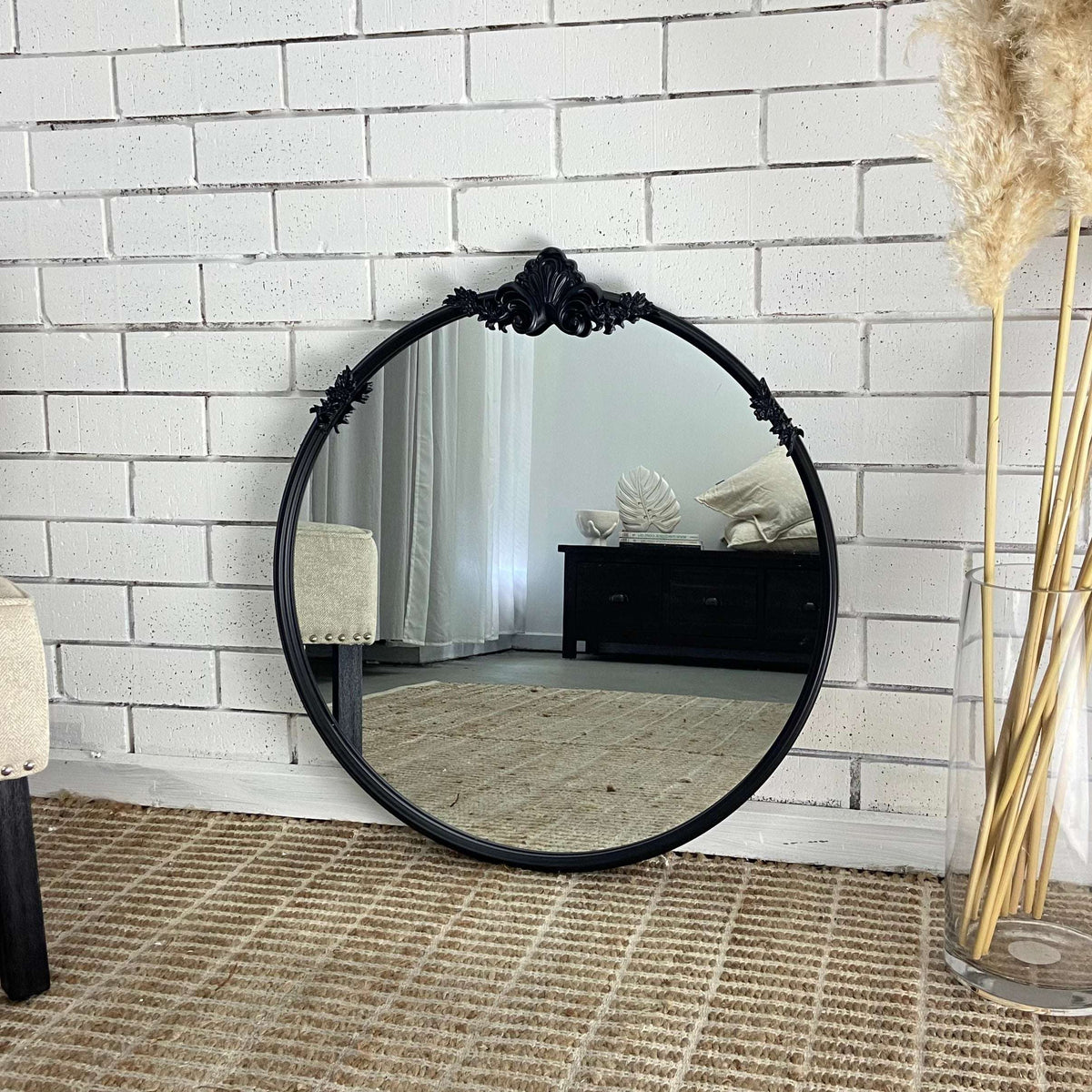 Casa Baroque Round Mirror 70cm