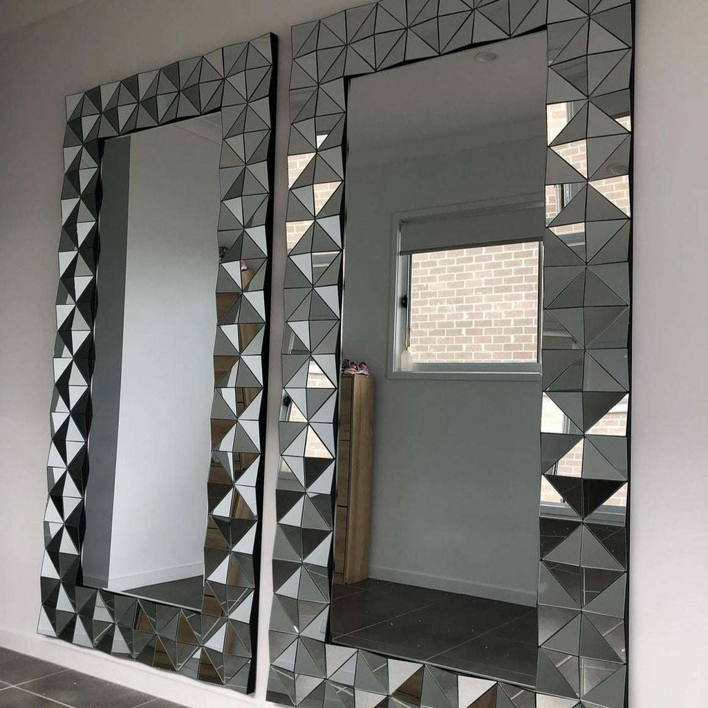 3D Geo Geometric Wall Mirror 200x100cm
