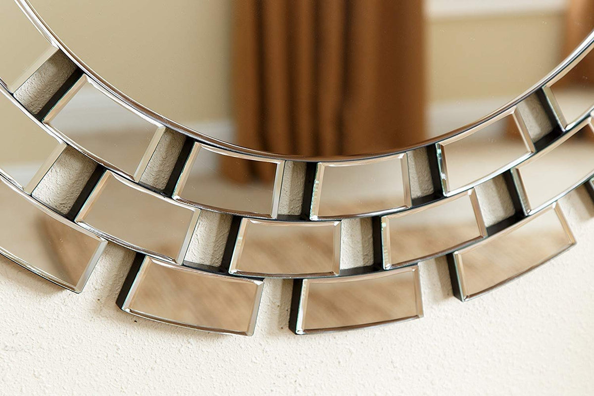 Bricks Round Wall Mirror 24x24in