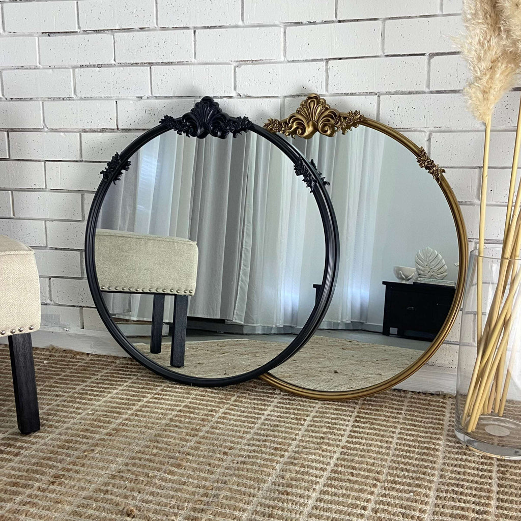 Casa Baroque Round Mirror 70cm