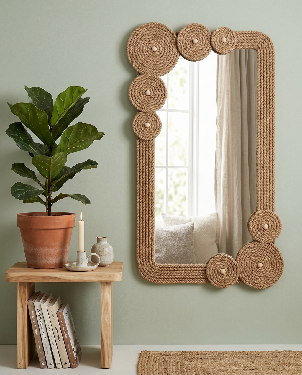 Terra Knot Rope Wall Mirror