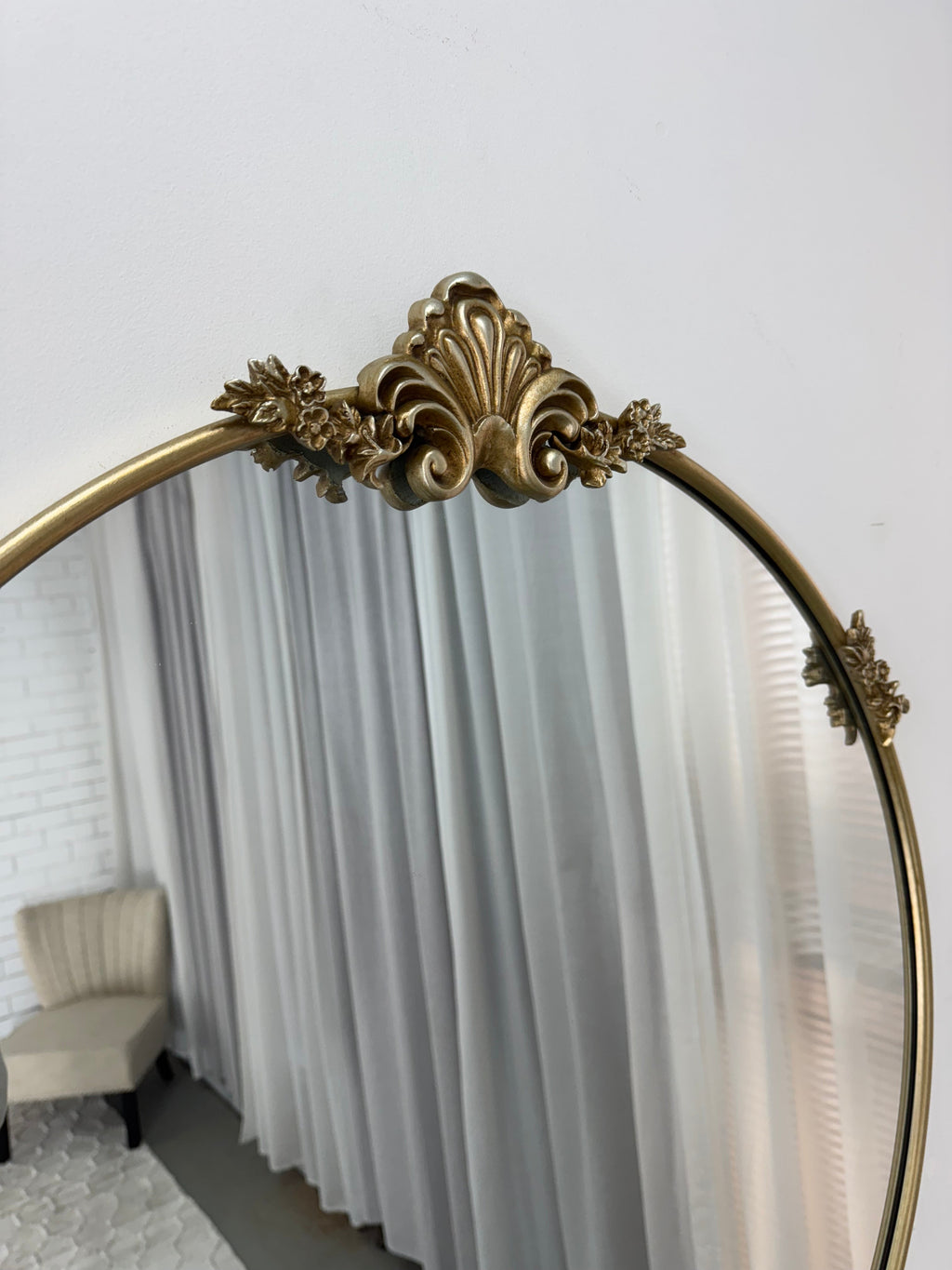 Casa Baroque Round Mirror 70cm