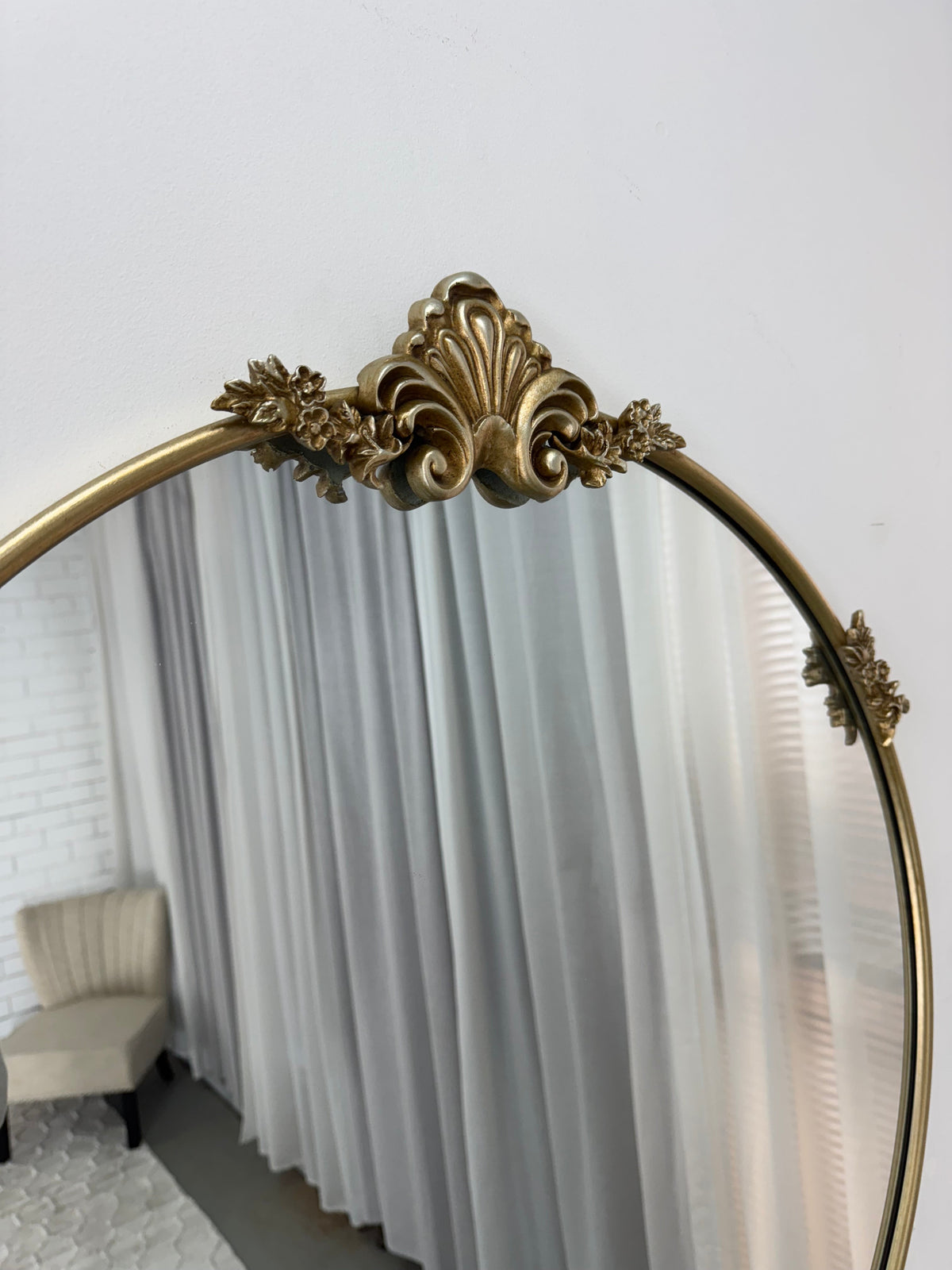 Casa Baroque Round Mirror 70cm