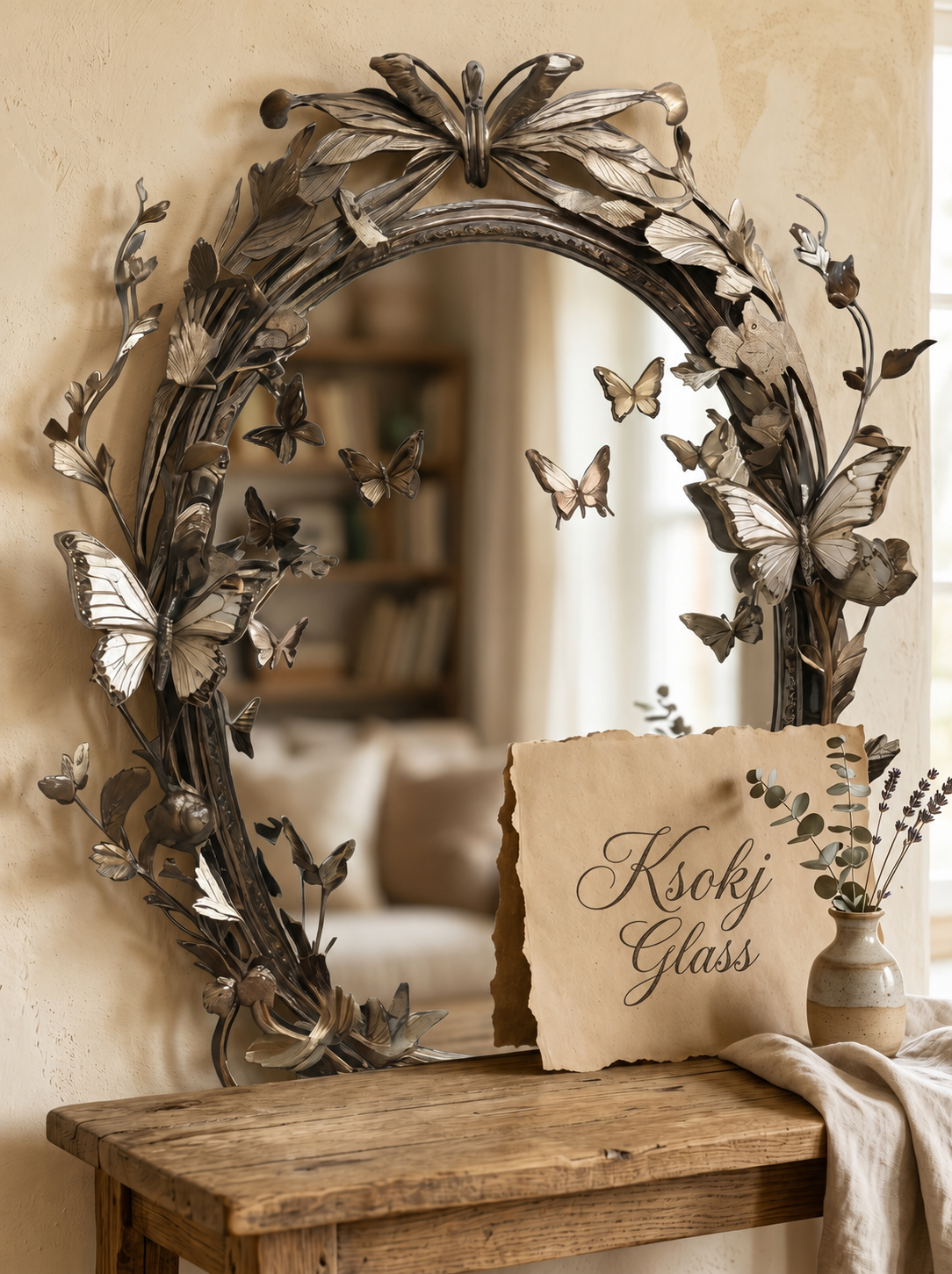 Flutter Frame Butterfly Mirror