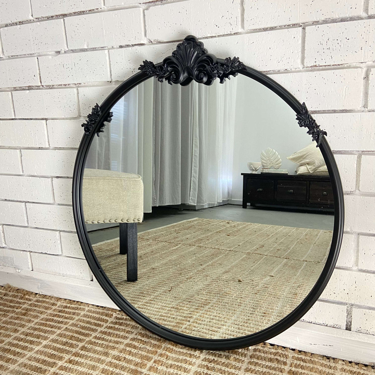 Casa Baroque Round Mirror 70cm