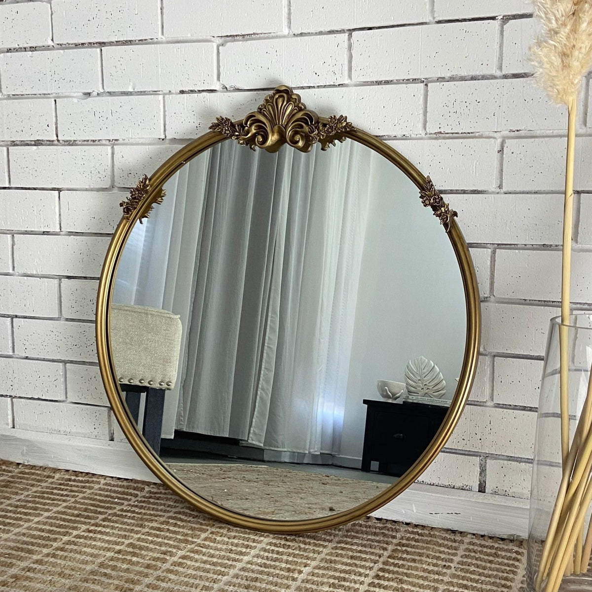 Casa Baroque Round Mirror 70cm