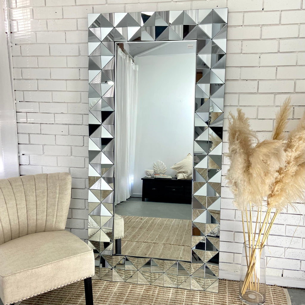 3D Geo Geometric Wall Mirror 200x100cm
