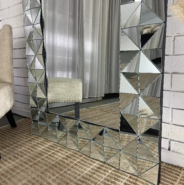 3D Geo Geometric Wall Mirror 200x100cm