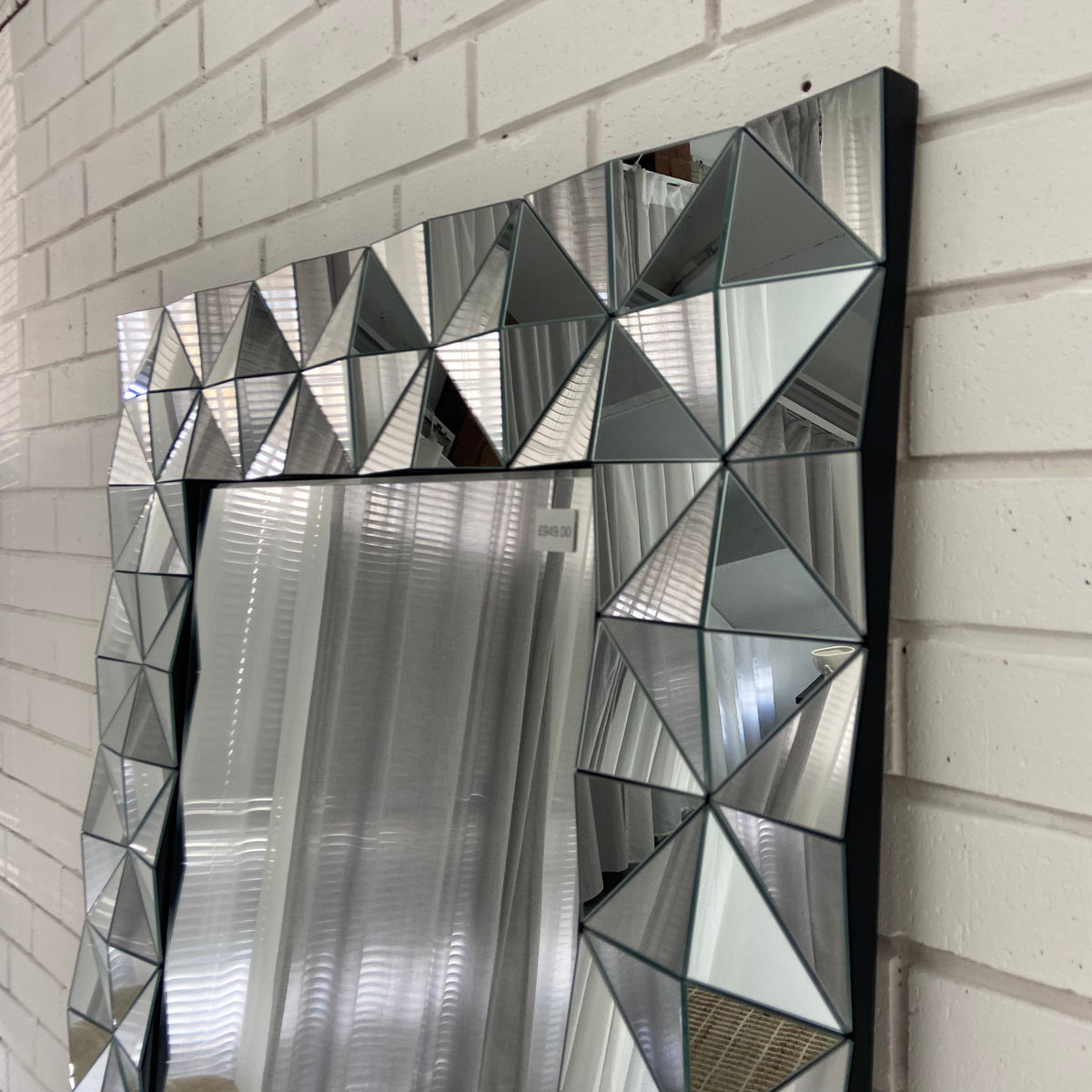 3D Geo Geometric Wall Mirror 200x100cm
